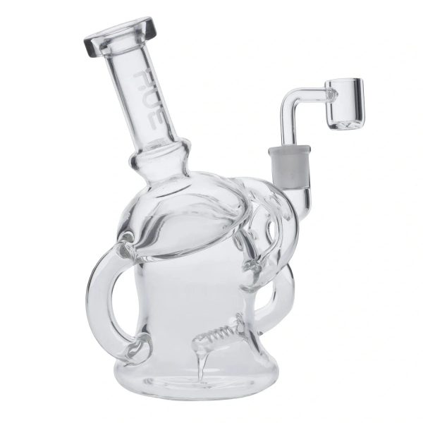 Mushroom Dab Rig Clear - 6.8"
