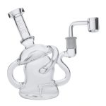 Mushroom Dab Rig Clear - 6.8"