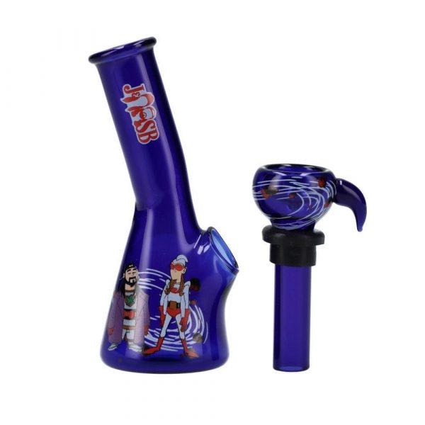 4" Mini Bong - Bluntman & Chronic Blue