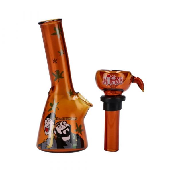 4" Mini Bong - Jay and Silent Bob Orange