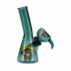 4" Mini Bong - Mooby's Teal