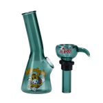 4" Mini Bong - Mooby's Teal