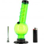 Acrylic Angled Neck Straight Tube Bubble Bong