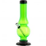 Acrylic Straight Tube Bubble Flare Bong