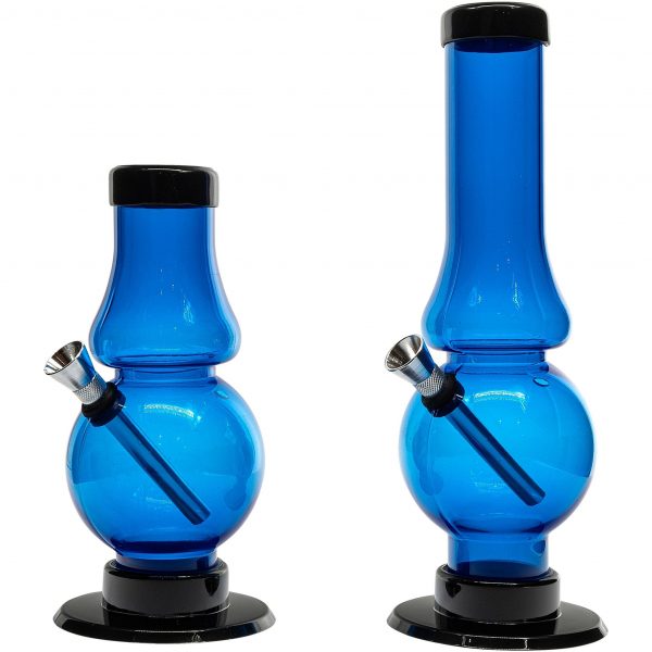 Acrylic Straight Tube Bubble Flare Bong