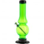 Acrylic Straight Tube Bubble Flare Bong