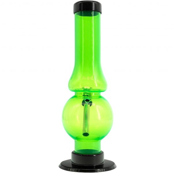 Acrylic Straight Tube Bubble Flare Bong