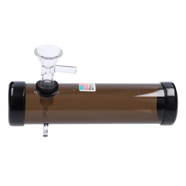JM Plastics Smokey with Glass Bowl Acrylic Steam Roller