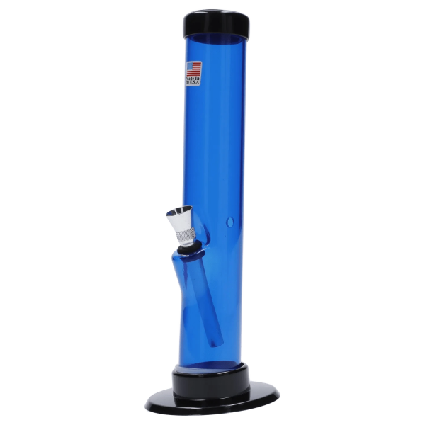 Straight Tube with Carb Hole Acrylic Bong - 9 in.