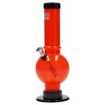 JM Plastics Bubble Base with Carb Hole Acrylic Bong - 9 in.