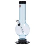 JM Plastics Bubble Base with Carb Hole Acrylic Bong - 9 in.