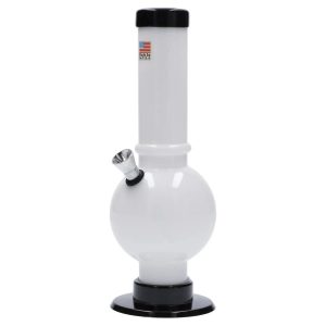 JM Plastics Bubble Base with Carb Hole Acrylic Bong - 9 in.