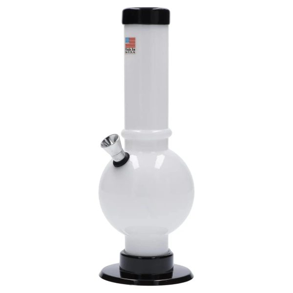 JM Plastics Bubble Base with Carb Hole Acrylic Bong - 9 in.