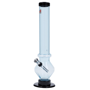 JM Plastics Diamond Base with Carb Hole Bong - 12 in