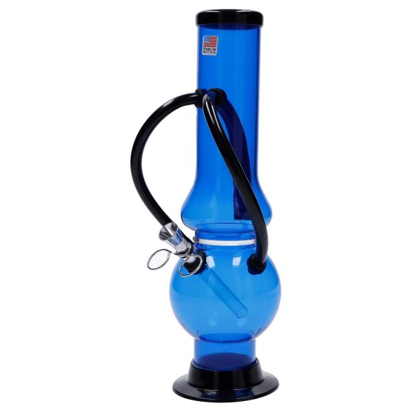 Double Chamber Bubble Base Acrylic Bong - 12 in.