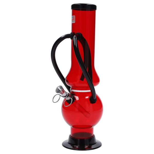 Double Chamber Bubble Base Acrylic Bong - 12 in.