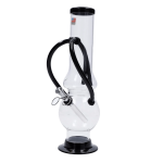 Double Chamber Bubble Base Acrylic Bong - 12 in.