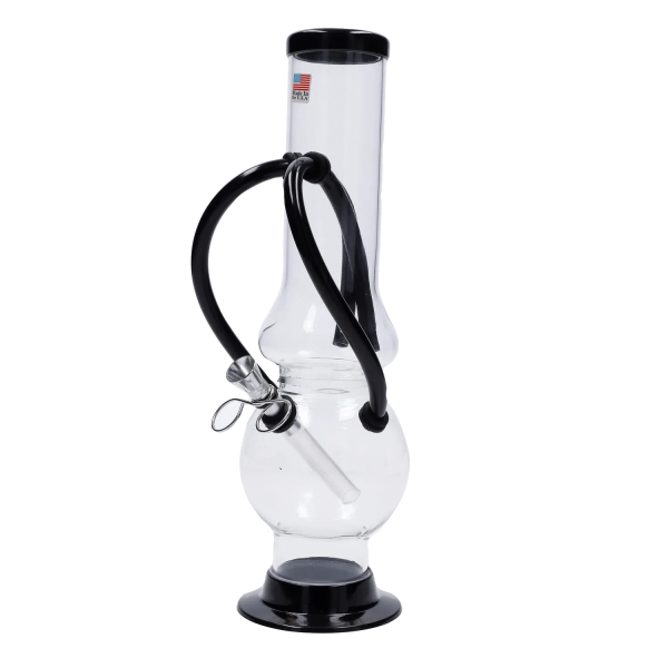 Double Chamber Bubble Base Acrylic Bong - 12 in.