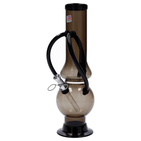 Double Chamber Bubble Base Acrylic Bong - 12 in.