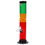 JM Plastics Irie Twist with Pull Slide Acrylic Bong