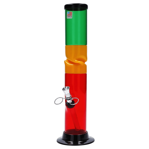 JM Plastics Irie Twist with Pull Slide Acrylic Bong