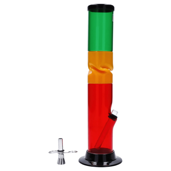 JM Plastics Irie Twist with Pull Slide Acrylic Bong