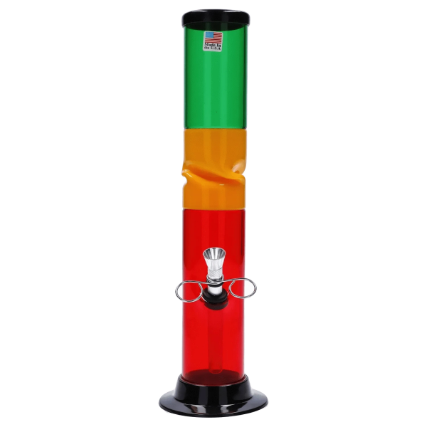 JM Plastics Irie Twist with Pull Slide Acrylic Bong