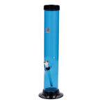 JM Plastics Large Straight Tube with Carb Hole Acrylic Bong - 12 in.