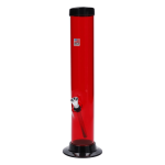 JM Plastics Large Straight Tube with Carb Hole Acrylic Bong - 12 in.