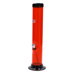 JM Plastics Large Straight Tube with Carb Hole Acrylic Bong - 12 in.
