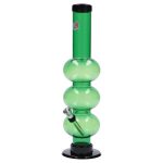 JM Plastics Triple Bubble Acrylic Bong - 12 in