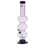 JM Plastics Triple Bubble Acrylic Bong - 12 in