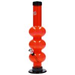JM Plastics Triple Bubble Acrylic Bong - 12 in