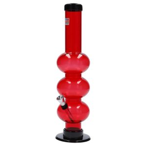JM Plastics Triple Bubble Acrylic Bong - 12 in