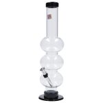 JM Plastics Triple Bubble Acrylic Bong - 12 in
