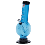 JM Plastics 420 Coin Base with Grip Acrylic Bong - 9 in.