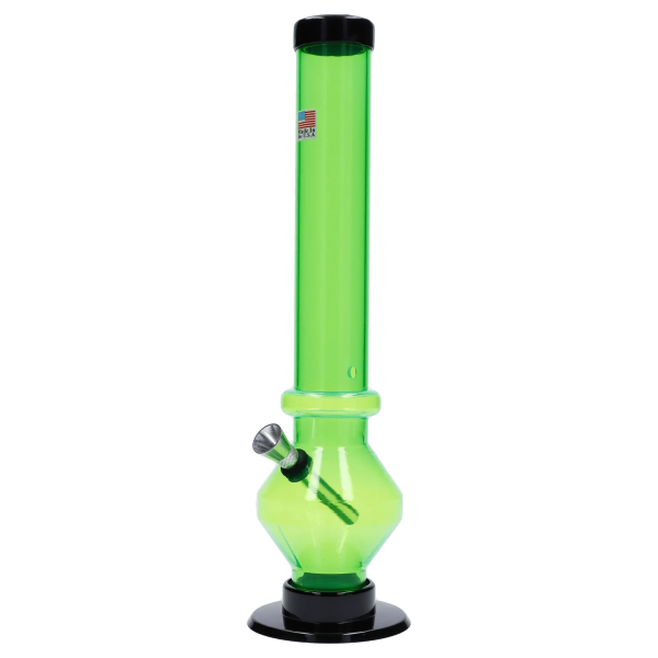 JM Plastics Diamond Base with Carb Hole Bong - 12 in