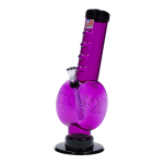 JM Plastics 420 Coin Base with Grip Acrylic Bong - 9 in.