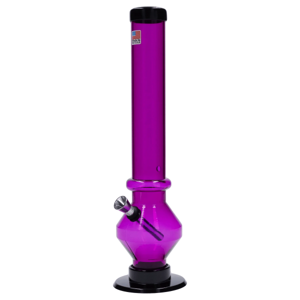 JM Plastics Diamond Base with Carb Hole Bong - 12 in