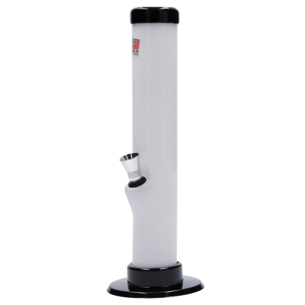 Straight Tube with Carb Hole Acrylic Bong - 9 in.