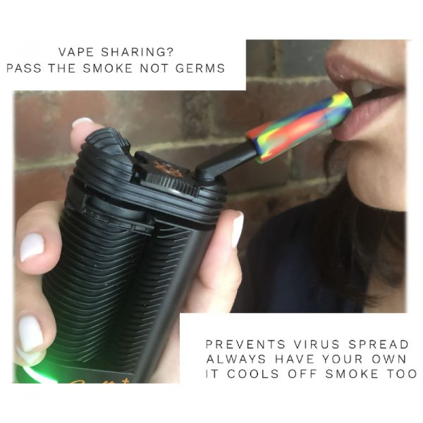 Small Filter Weed Pipe Adapter and Roach Clip Combo