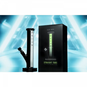 Klean Black Series Heavy Duty Glass Straight Tube Water Pipe