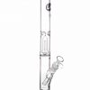 12" Clear Single UFO Showerhead Perc Straight Tube
