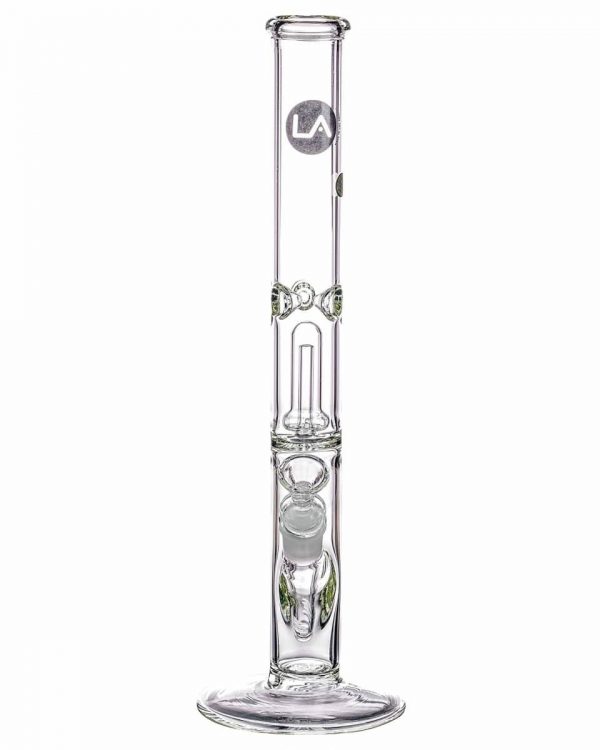 12" Clear Single UFO Showerhead Perc Straight Tube