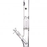 12" Clear Single UFO Showerhead Perc Straight Tube