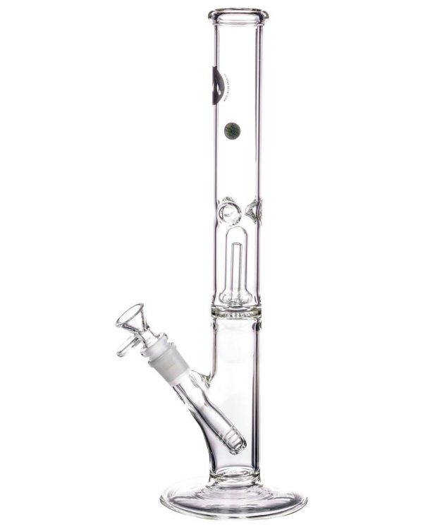 12" Clear Single UFO Showerhead Perc Straight Tube