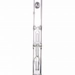 12" Clear Single UFO Showerhead Perc Straight Tube