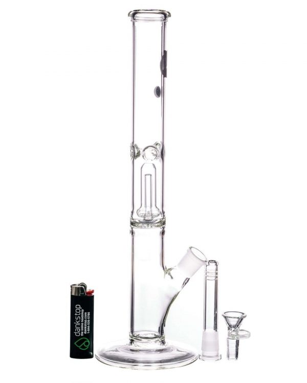 12" Clear Single UFO Showerhead Perc Straight Tube