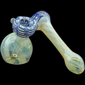 "Raked Sidecar" Fumed Sidecar Bubbler Pipe (Various Colors)