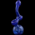 "Sherbub" Glass Sherlock Bubbler Pipe (Various Colors)